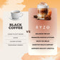 RYZE SUPERFOODS Mushroom Coffee USDA Organic — 6 Adaptogenic Mushrooms + MCT Oil, 30 Servings