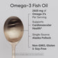 Sports Research Omega-3 Fish Oil, 8oz Glass Bottle – Lemon Flavor, Wild-Caught Alaska Pollock