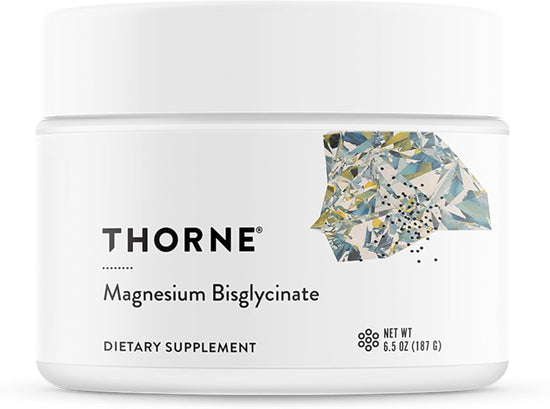 THORNE Magnesium Bisglycinate Powder – 60 Servings, 6.5 oz Jar | Sleep, Metabolism & Heart Health