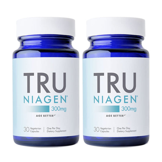 TRU NIAGEN Patented NAD Supplement – Anti-Aging & Cellular Energy (NR) 300mg, 30 Servings, 2 Bottles
