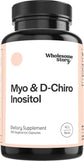 Wholesome Story Myo-Inositol & D-Chiro Inositol - 40:1 Ratio, Hormonal Balance, Ovarian Health | 90 Servings