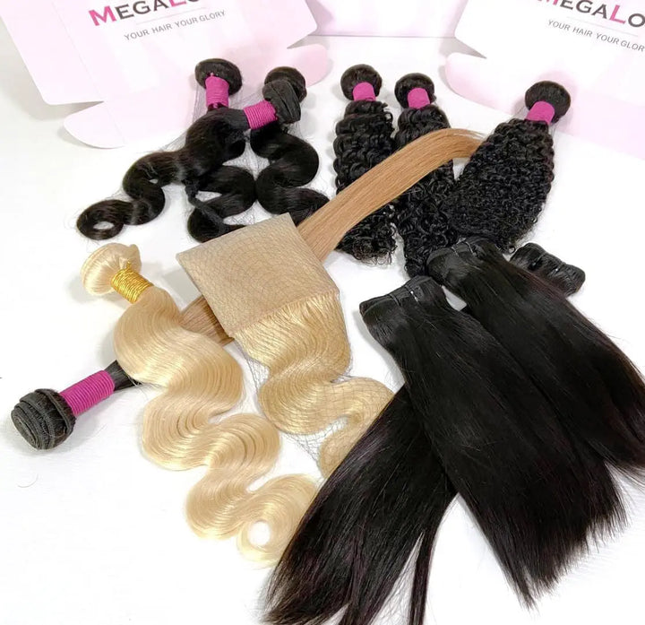 100% Natural  Cuticle Aligned  Brazilian Human Virgin Hair Extensions For Woman - Get Me Products