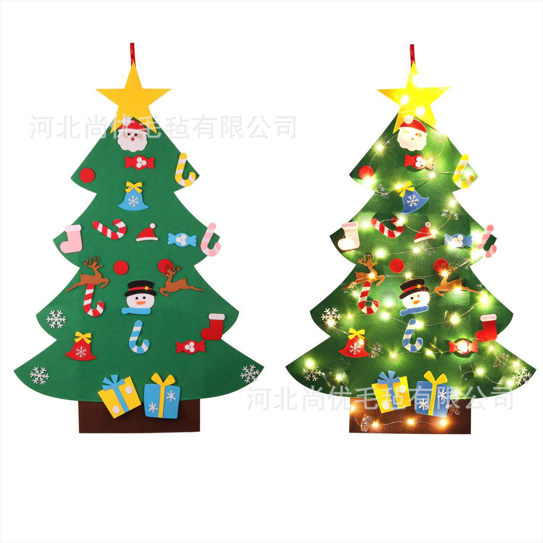 Christmas Tree Kids DIY Game - Holiday Gift, Window Decoration, Wall Hanging, Felt Christmas Tree - Get Me Products