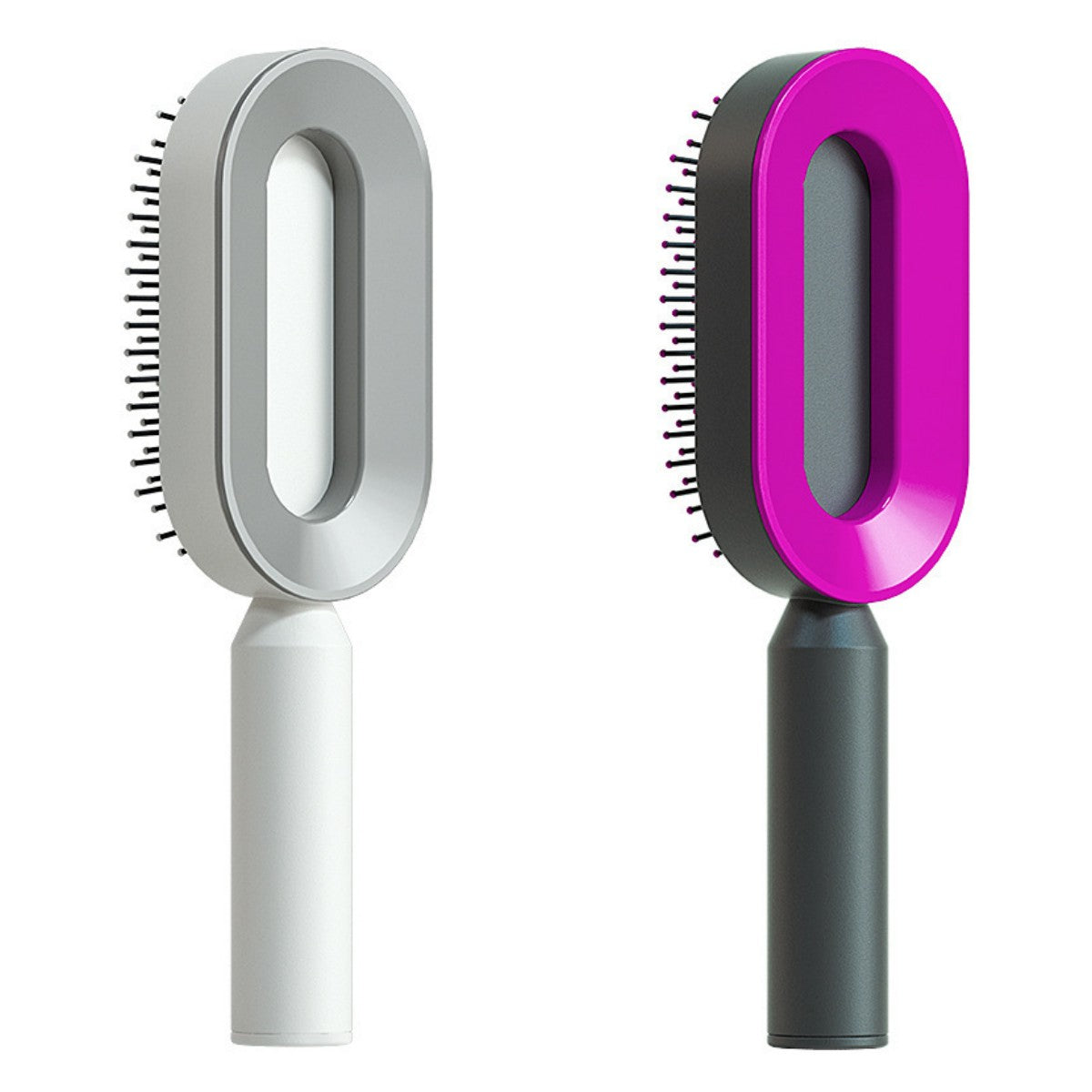 Self Cleaning Hair Brush For Women One-key Cleaning Hair Loss Airbag Massage Scalp Comb Anti-Static Hairbrush - Get Me Products