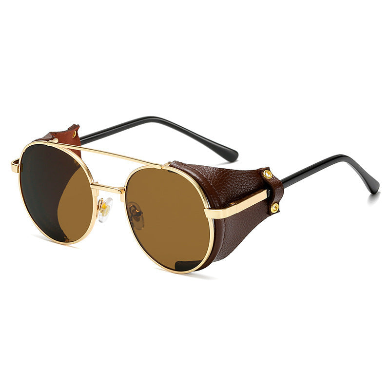 Fashion leather upholstery cool sunglasses - Get Me Products