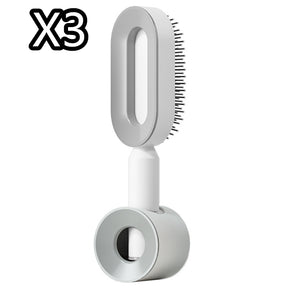 Self Cleaning Hair Brush For Women One-key Cleaning Hair Loss Airbag Massage Scalp Comb Anti-Static Hairbrush - Get Me Products