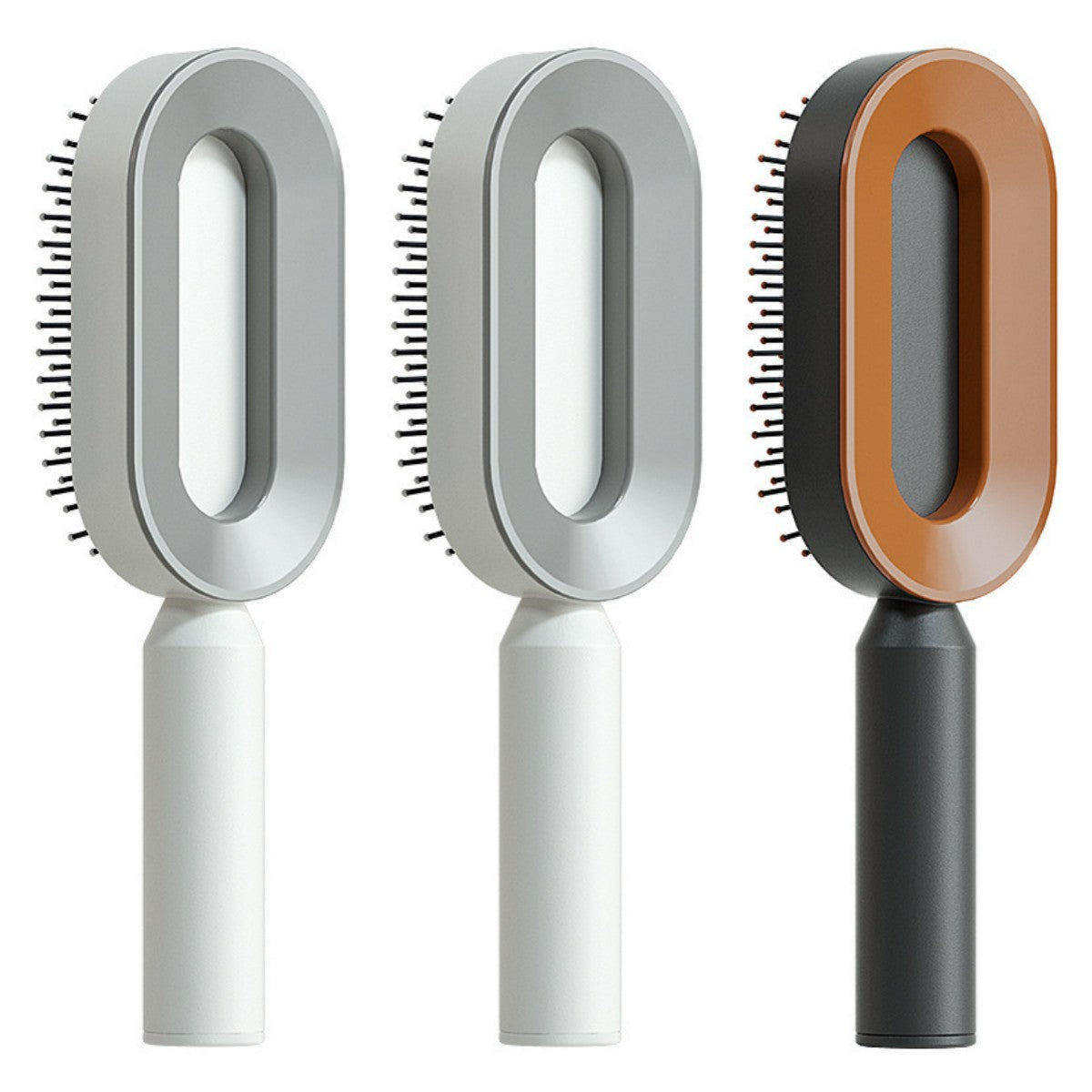 Self Cleaning Hair Brush For Women One-key Cleaning Hair Loss Airbag Massage Scalp Comb Anti-Static Hairbrush - Get Me Products