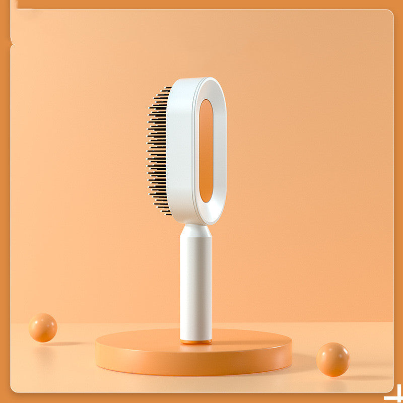 Self Cleaning Hair Brush For Women One-key Cleaning Hair Loss Airbag Massage Scalp Comb Anti-Static Hairbrush - Get Me Products