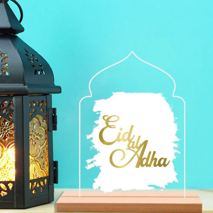 BT023-25 Cross-border Ethnic Style Acrylic Wooden Table EID AL ADHA Festival Decoration Desktop Ornaments Get Me Products
