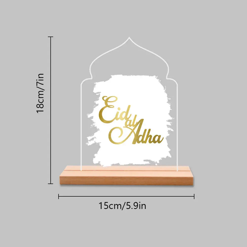 BT023-25 Cross-border Ethnic Style Acrylic Wooden Table EID AL ADHA Festival Decoration Desktop Ornaments - Get Me Products