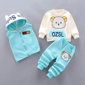 Baby Boys And Girls Clothing Set Tricken Fleece Children Hooded - Get Me Products