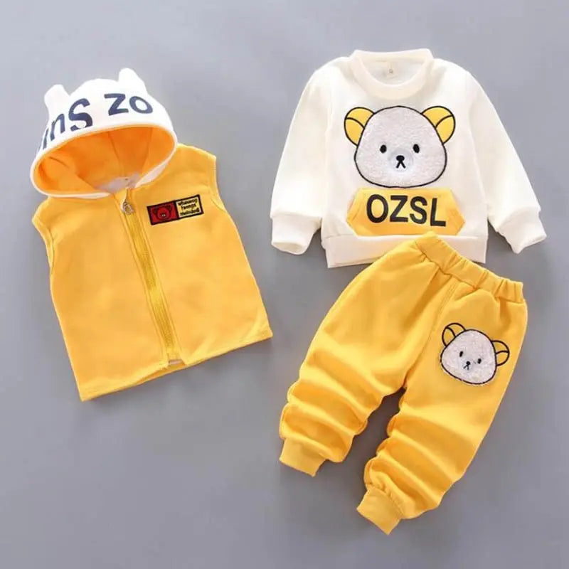 Baby Boys And Girls Clothing Set Tricken Fleece Children Hooded - Get Me Products