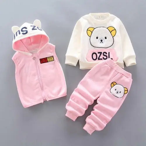 Baby Boys And Girls Clothing Set Tricken Fleece Children Hooded - Get Me Products