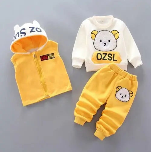 Baby Boys And Girls Clothing Set Tricken Fleece Children Hooded - Get Me Products