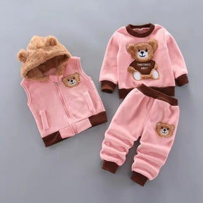 Baby Boys And Girls Clothing Set Tricken Fleece Children Hooded - Get Me Products