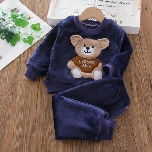 Baby Boys And Girls Clothing Set Tricken Fleece Children Hooded - Get Me Products