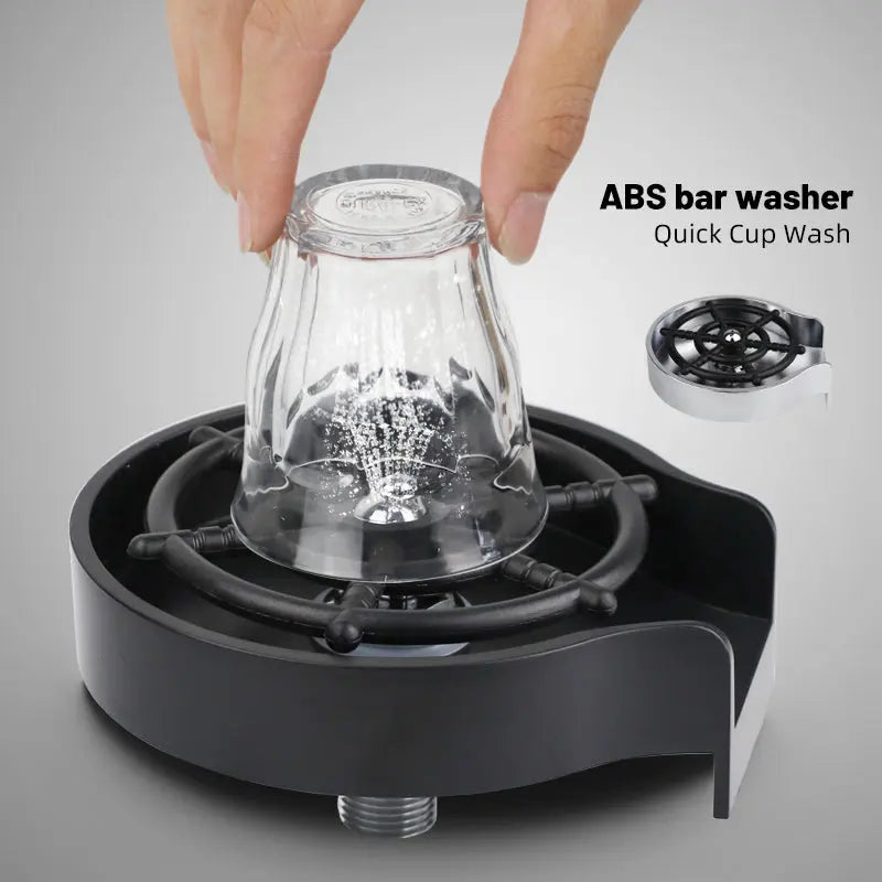 Bar Counter Cup Washer Sink High-pressure Spray Automatic Faucet Coffee Pitcher Wash Cup Tool Kitchen - Get Me Products