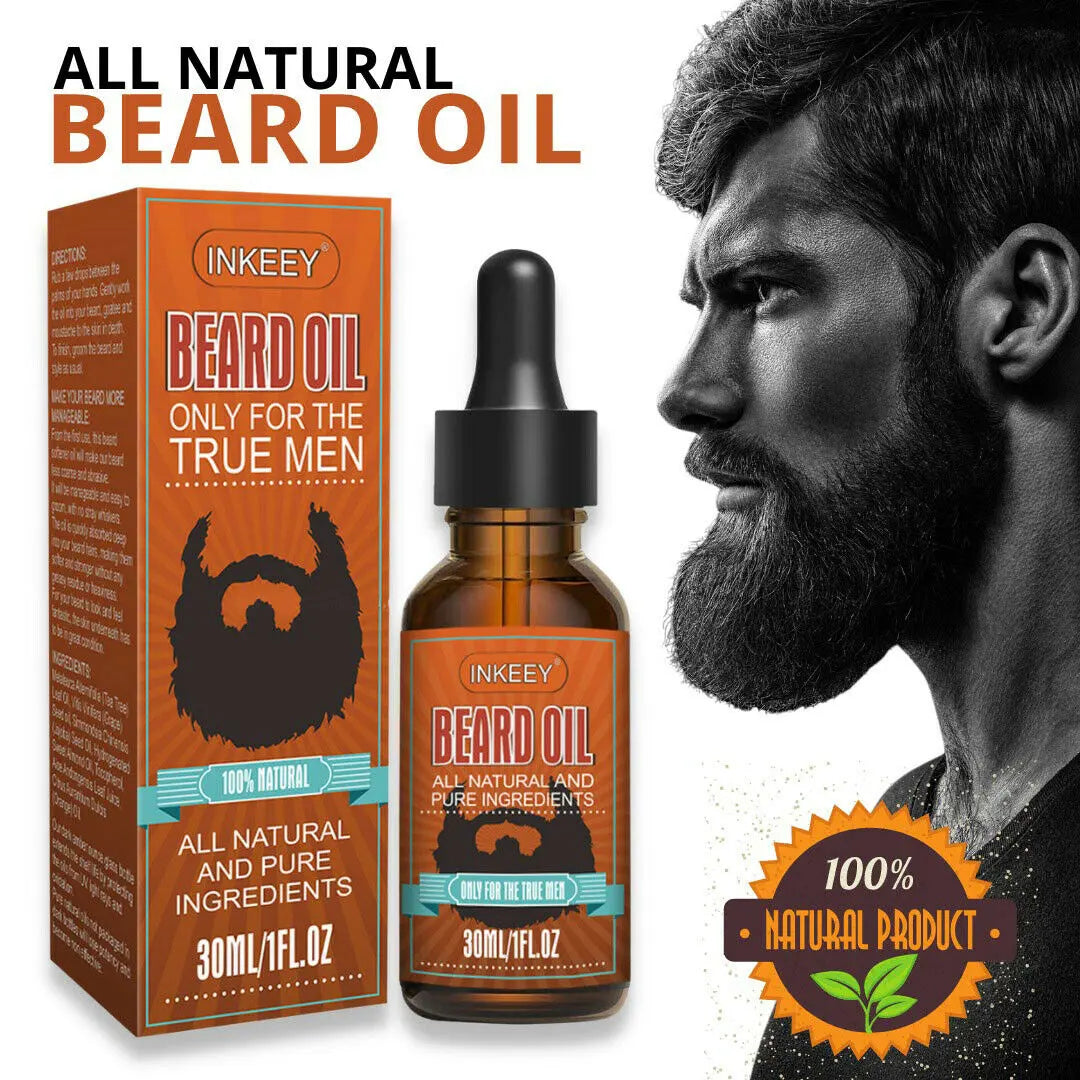 Beard Oil For MEN Hair Growth Oil Serum Mustache Grooming Growing Moisturizer US - Get Me Products