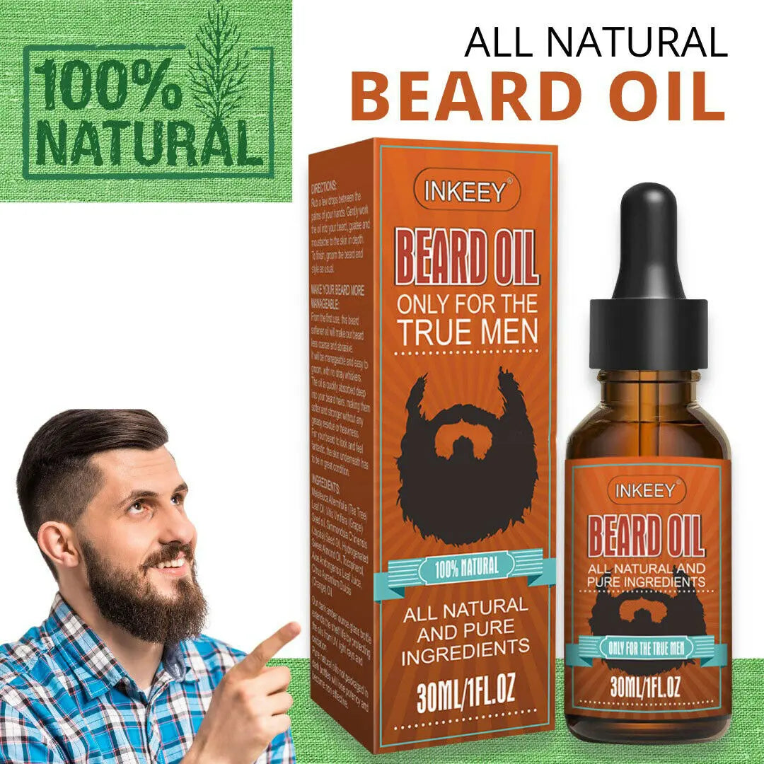 Beard Oil For MEN Hair Growth Oil Serum Mustache Grooming Growing Moisturizer US - Get Me Products