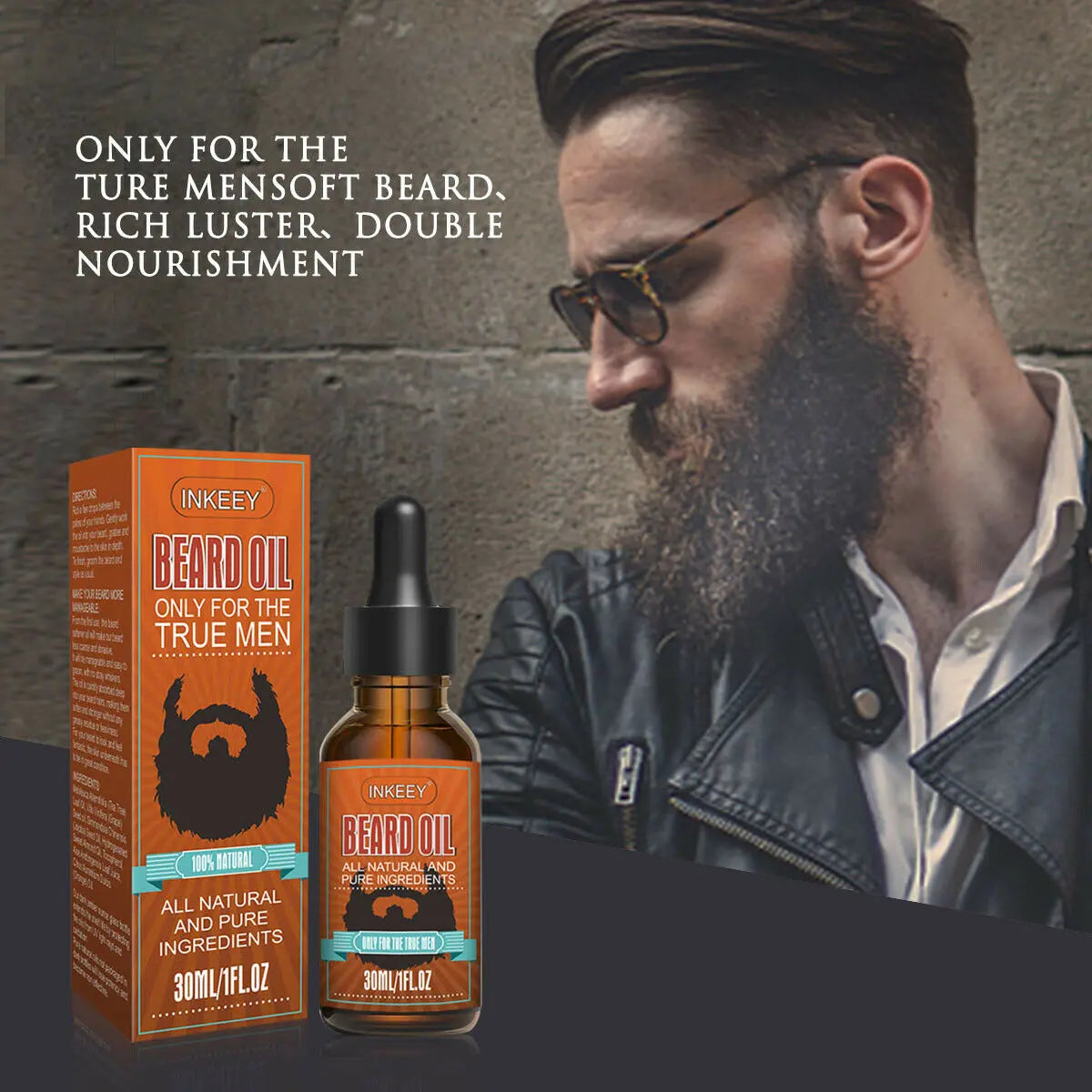 Beard Oil For MEN Hair Growth Oil Serum Mustache Grooming Growing Moisturizer US - Get Me Products