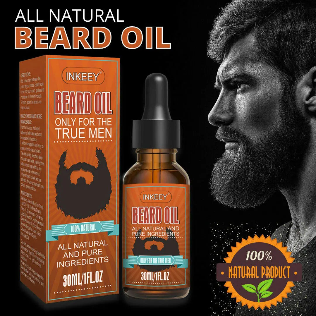 Beard Oil For MEN Hair Growth Oil Serum Mustache Grooming Growing Moisturizer US - Get Me Products