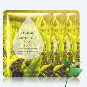 Beauty Mascarillasl Facial Skin Oil Control Whitening Face Skin Care Sheet Mask 7PCS Natural Plant Fruit Facial Mask - Get Me Products