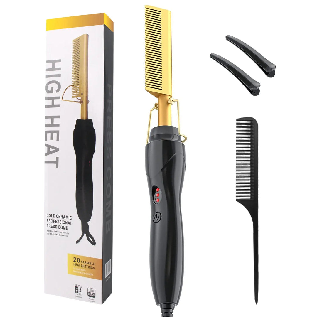 Best Selling Bling Fashion Rhinestone 450 Degree Professional Electric Hot Comb - Get Me Products