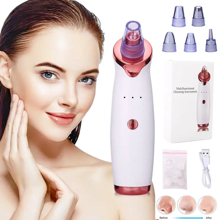 Blackhead Remover Instrument Black Dot Remover Acne Vacuum Suction Face Clean Black Head Pore Cleaning Beauty Skin Care Tool - Get Me Products