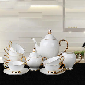 Bone China Gold-painted Coffee Cup And Saucer Afternoon Tea Tea Set - Get Me Products