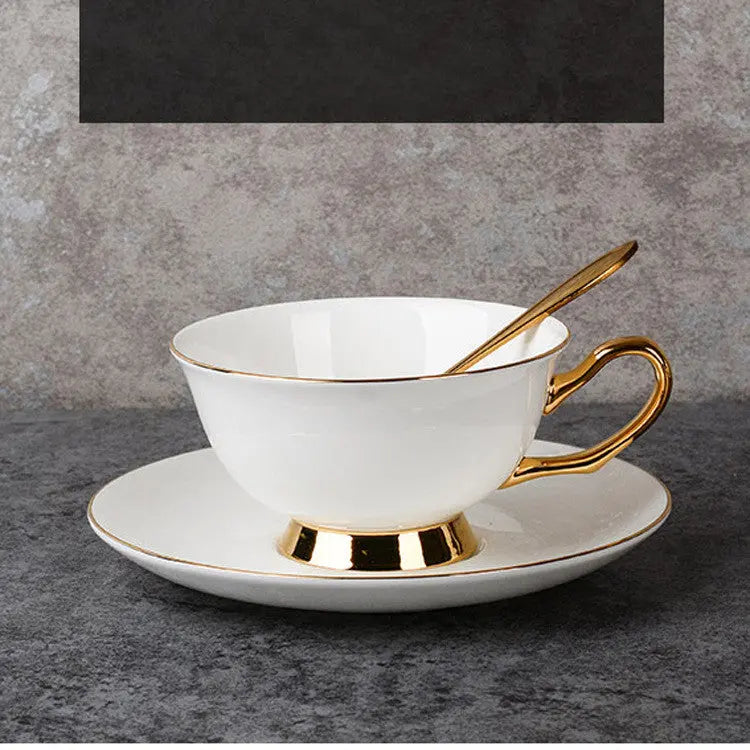 Bone China Gold-painted Coffee Cup And Saucer Afternoon Tea Tea Set - Get Me Products