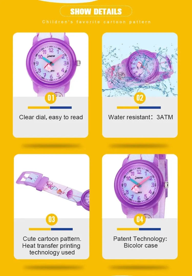 Cheap Waterproof Acrylic Glass Hand kids best Sports Watches For Girl - Get Me Products