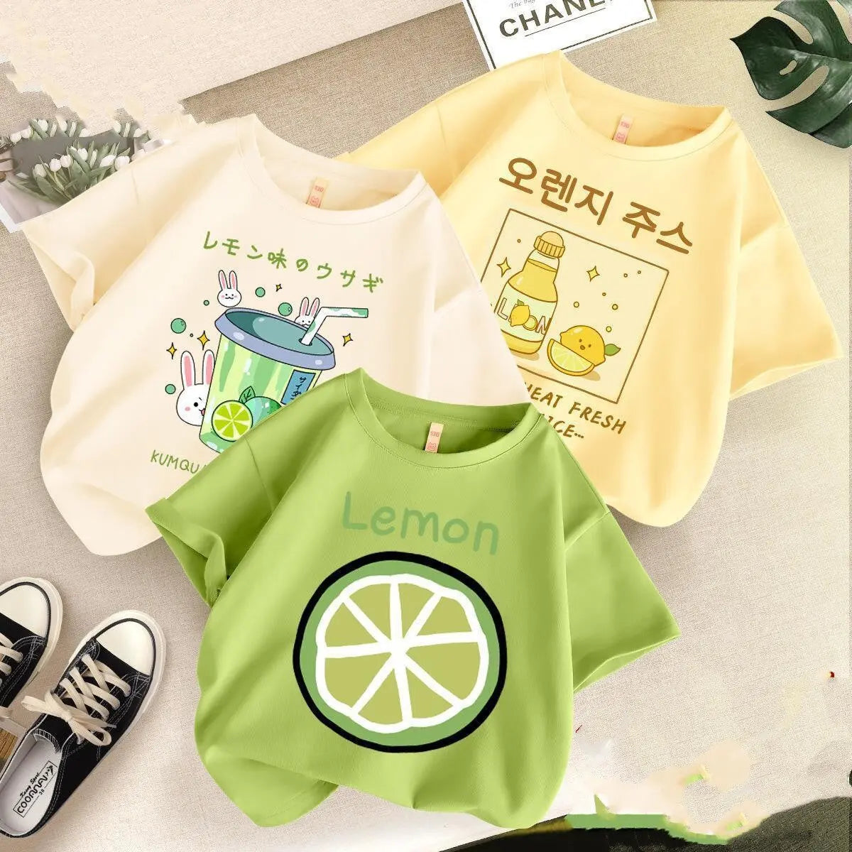 Children's Summer Clothes Cartoon Short Sleeved Top - Get Me Products