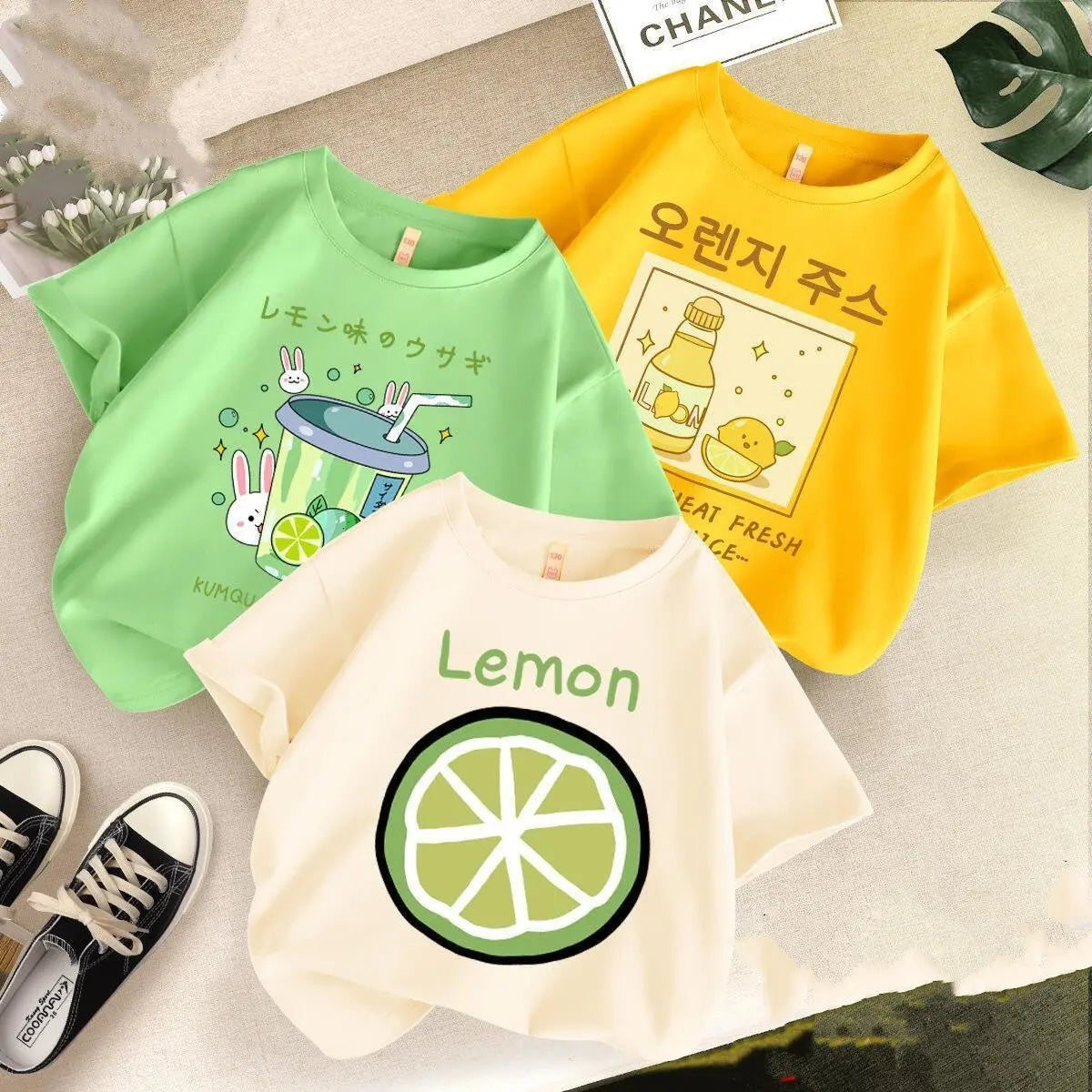 Children's Summer Clothes Cartoon Short Sleeved Top - Get Me Products