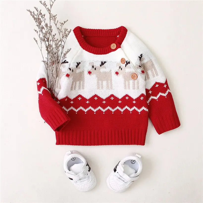 Christmas Deer Knitted Sweater | Children's Sweater - Get Me Products