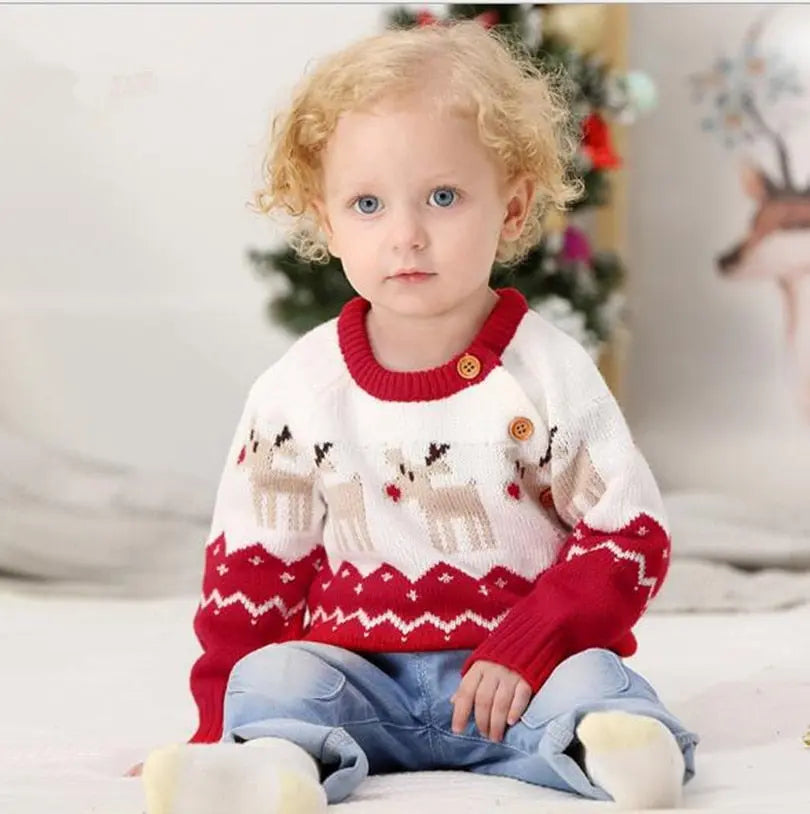 Christmas Deer Knitted Sweater | Children's Sweater - Get Me Products