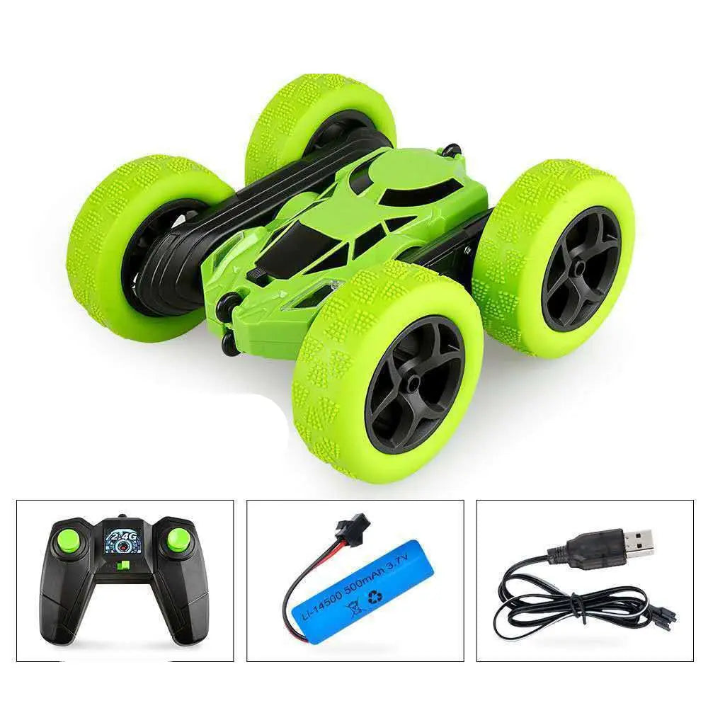 Control Off Road Double Sided 360 Degree Flip Stunt Tumbler Charging Racing Car - Get Me Products