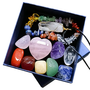 Crystal Jade Chakra Combination Set Love Hexagon Pillar - Get Me Products