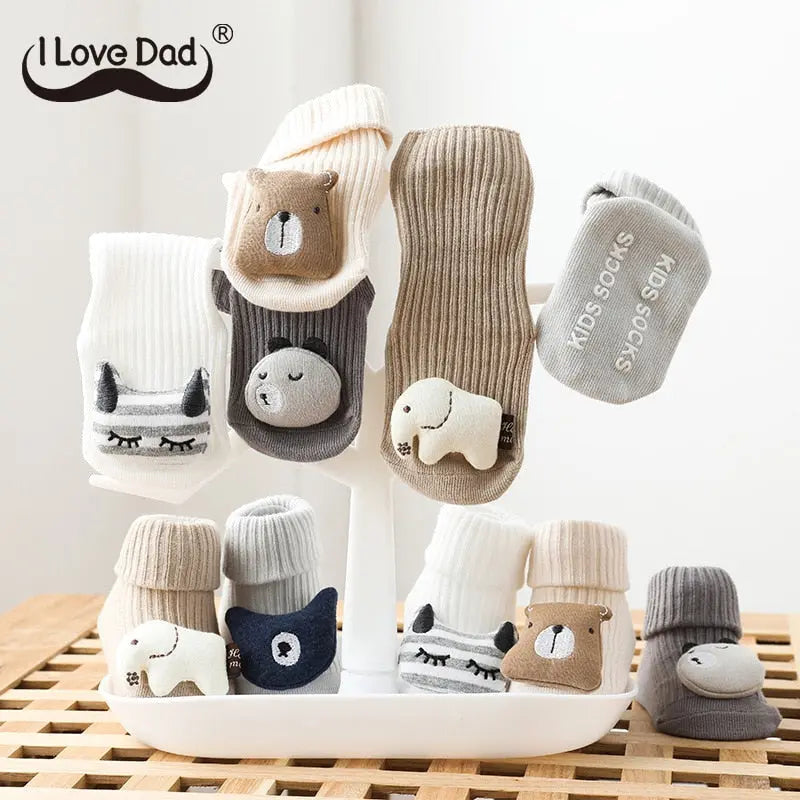 Cute Cartoon Animal Baby Socks for Boy Girl Winter Autumn Soft Cotton - Get Me Products
