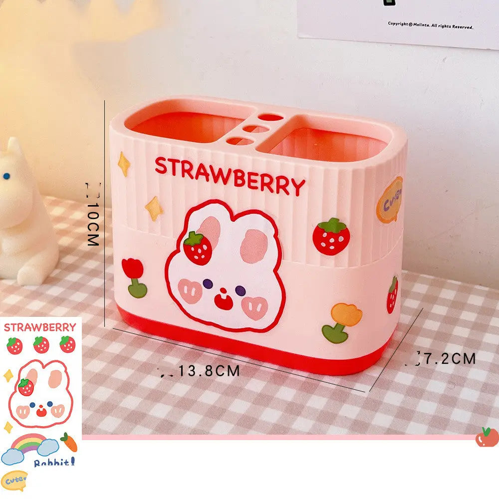 Cute Now Double-cell Plastic Student Desktop Storage GetMeProducts