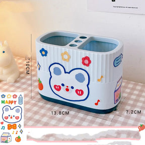 Cute Now Double-cell Plastic Student Desktop Storage - Get Me Products