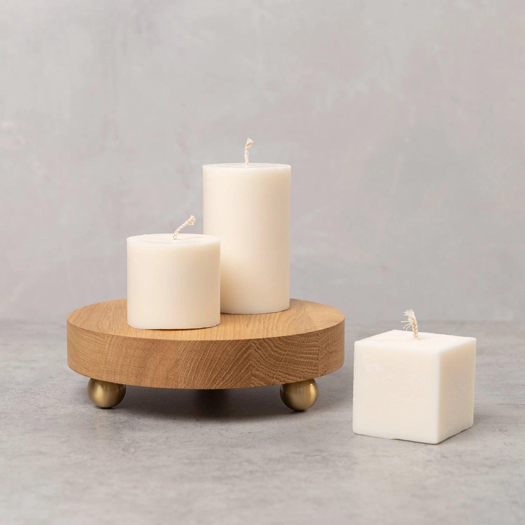 Cylinder shape rapeseed wax pillar candle - Get Me Products