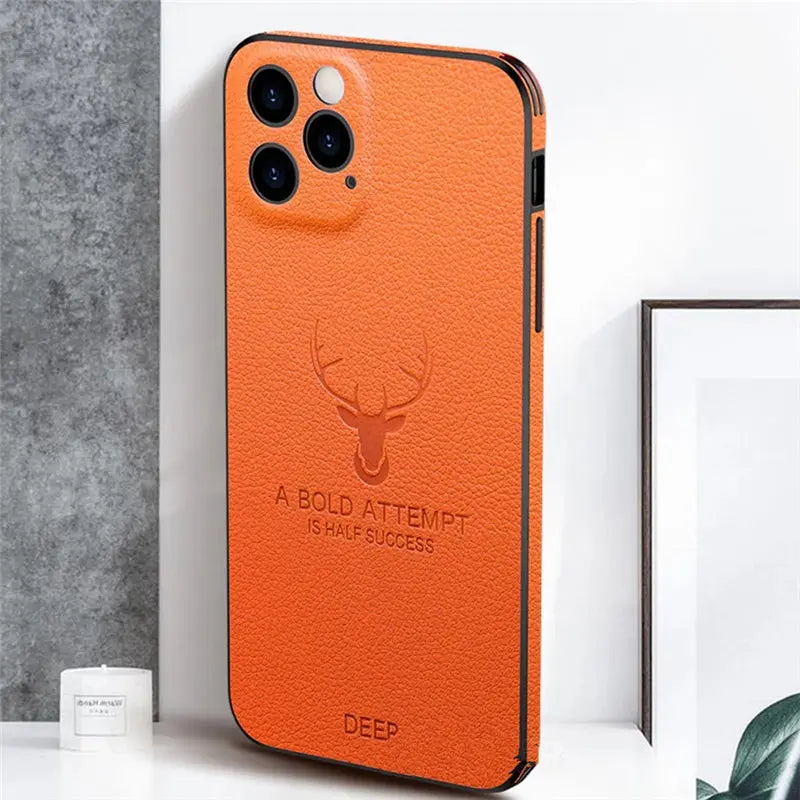 Deer pendant leather wallet chain lanyard soft phone case for iphone 12 pro max - Get Me Products