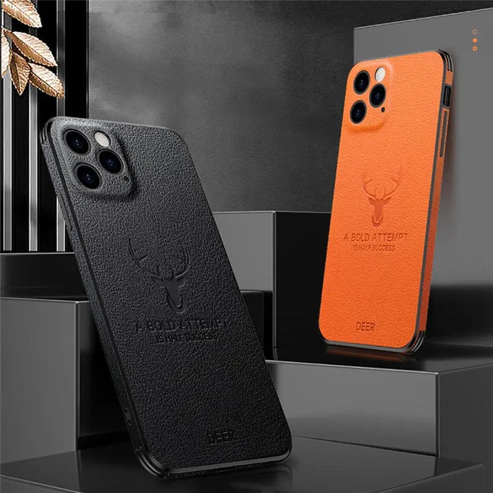 Deer pendant leather wallet chain lanyard soft phone case for iphone 12 pro max - Get Me Products