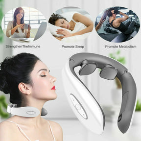 Electric Cervical Neck Pulse Massager Body Shoulder Muscle Relax Relieve Pain - Get Me Products