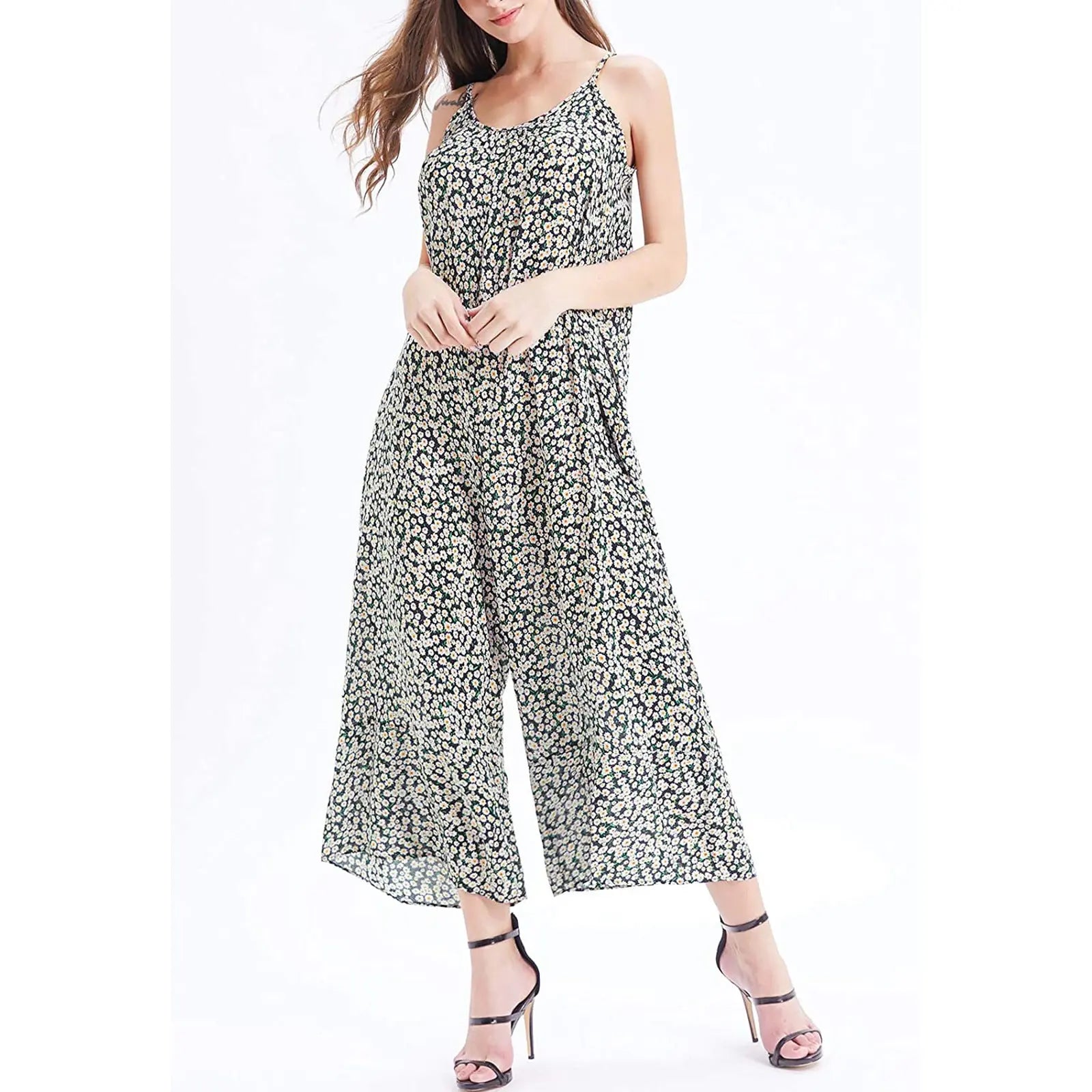 Fashion Sling Pocket Casual Wide Jumpsuit - Get Me Products