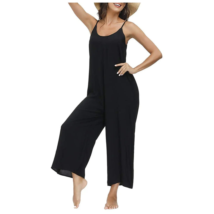 Fashion Sling Pocket Casual Wide Jumpsuit GetMeProducts