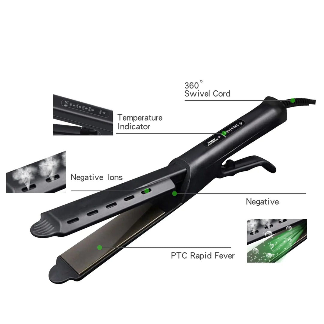 Four-gear Ceramic Tourmaline Ionic Flat Iron Hair Straightener For Women Professional Hair Straightener - Get Me Products