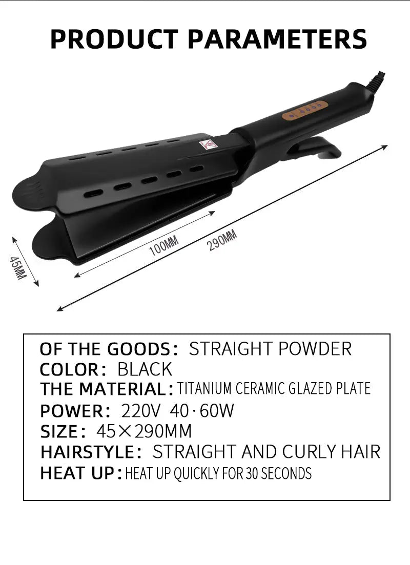 Four-gear Ceramic Tourmaline Ionic Flat Iron Hair Straightener For Women Professional Hair Straightener - Get Me Products