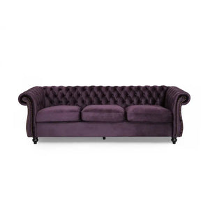 Free shipping within U.S Living Room Modern Chesterfield Sofa Tufted Velvet Sofa Set Furniture - Get Me Products