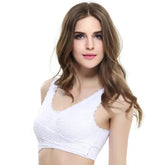 Front Cross Side Buckle Lace Side Non-Wire Sports Fitness Bra - Get Me Products